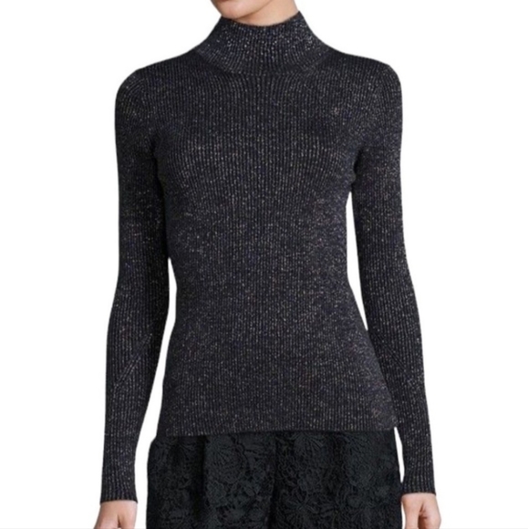 Diane Von Furstenberg Sweaters - Diane von Furstenberg Tess Metallic Sweater in Blue‎